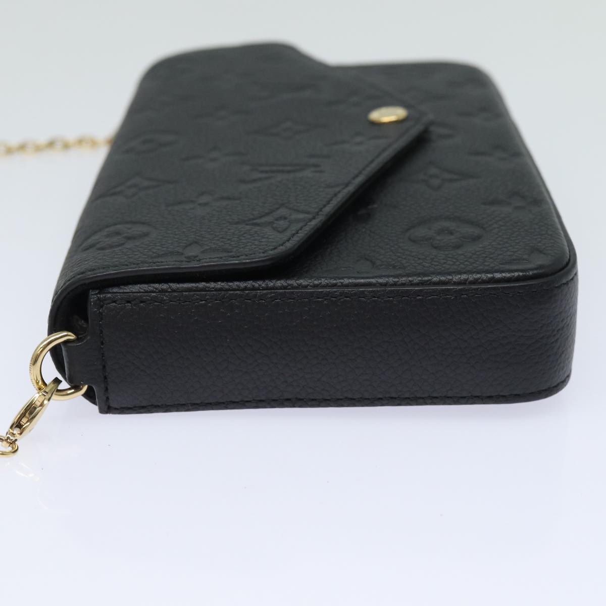 LOUIS VUITTON Empreinte Pochette Felice Chain Wallet Black M64064 fm3634S