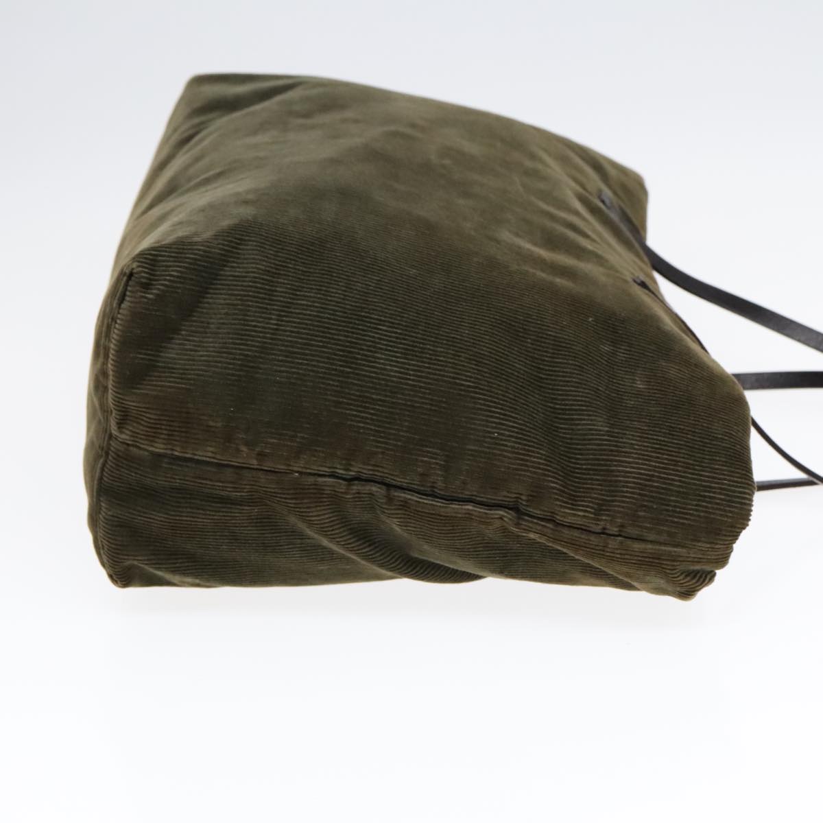 FENDI Tote Bag Corduroy Khaki fm3899