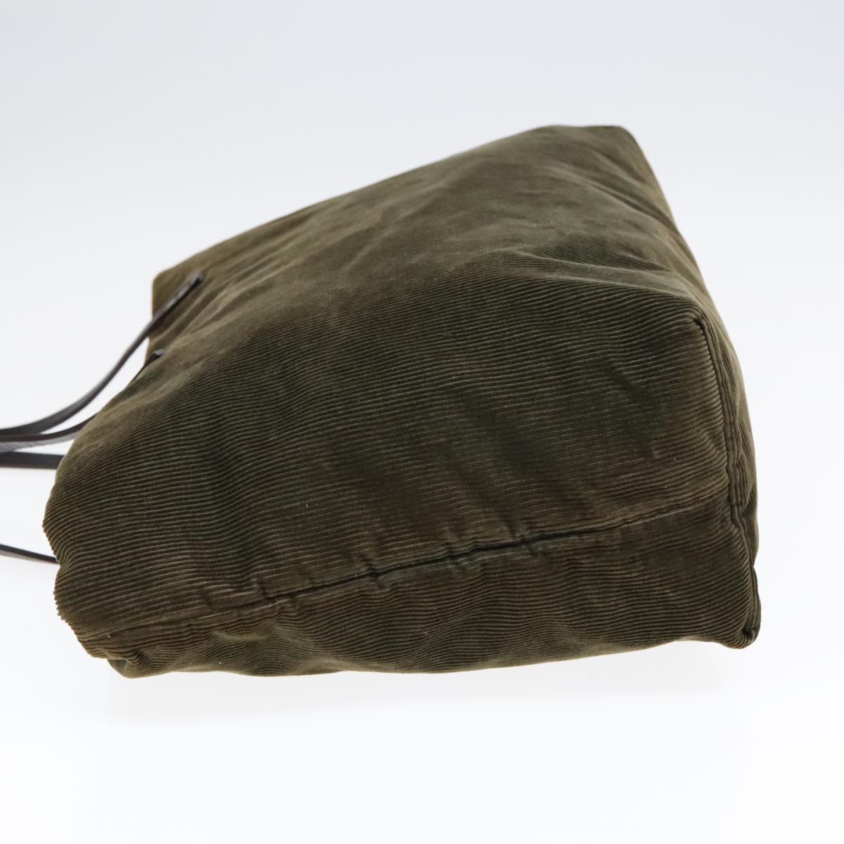 FENDI Tote Bag Corduroy Khaki fm3899