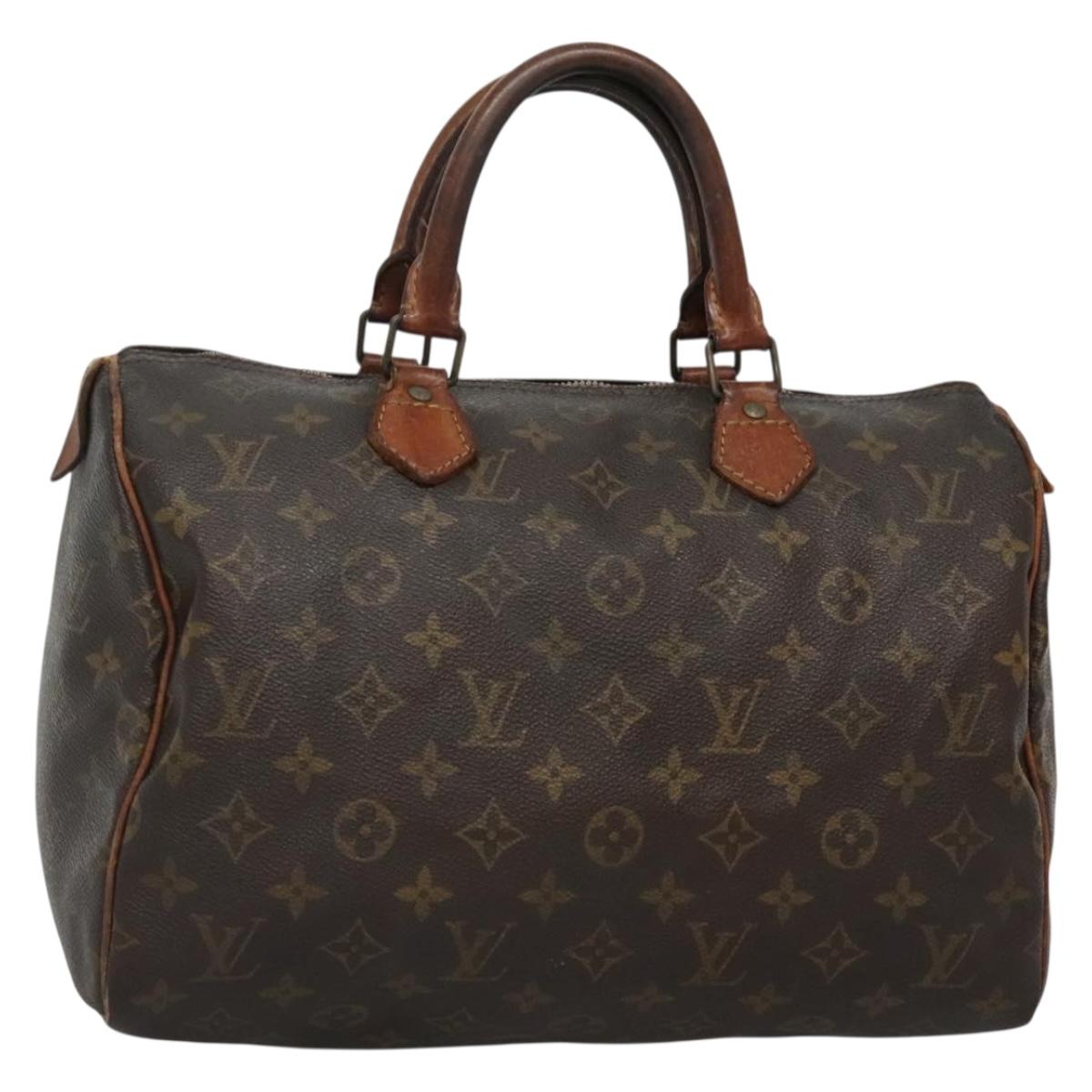 LOUIS VUITTON Monogram Speedy 30 Hand Bag M41526 LV fm4805