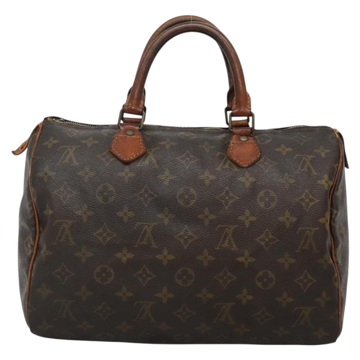 LOUIS VUITTON Monogram Speedy 30 Hand Bag M41526 LV fm4805