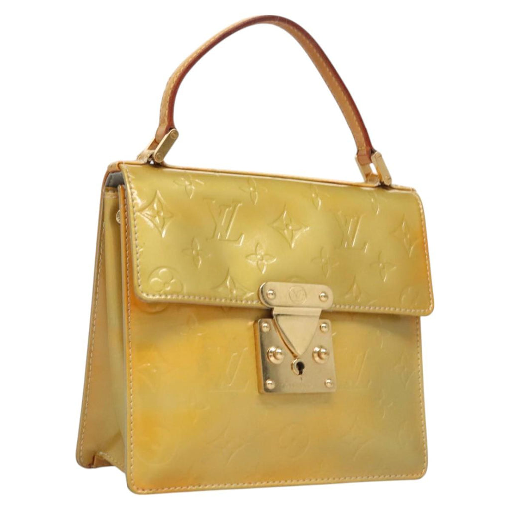 LOUIS VUITTON Monogram Vernis Spring Street Hand Bag Gris M91029 LV gh022