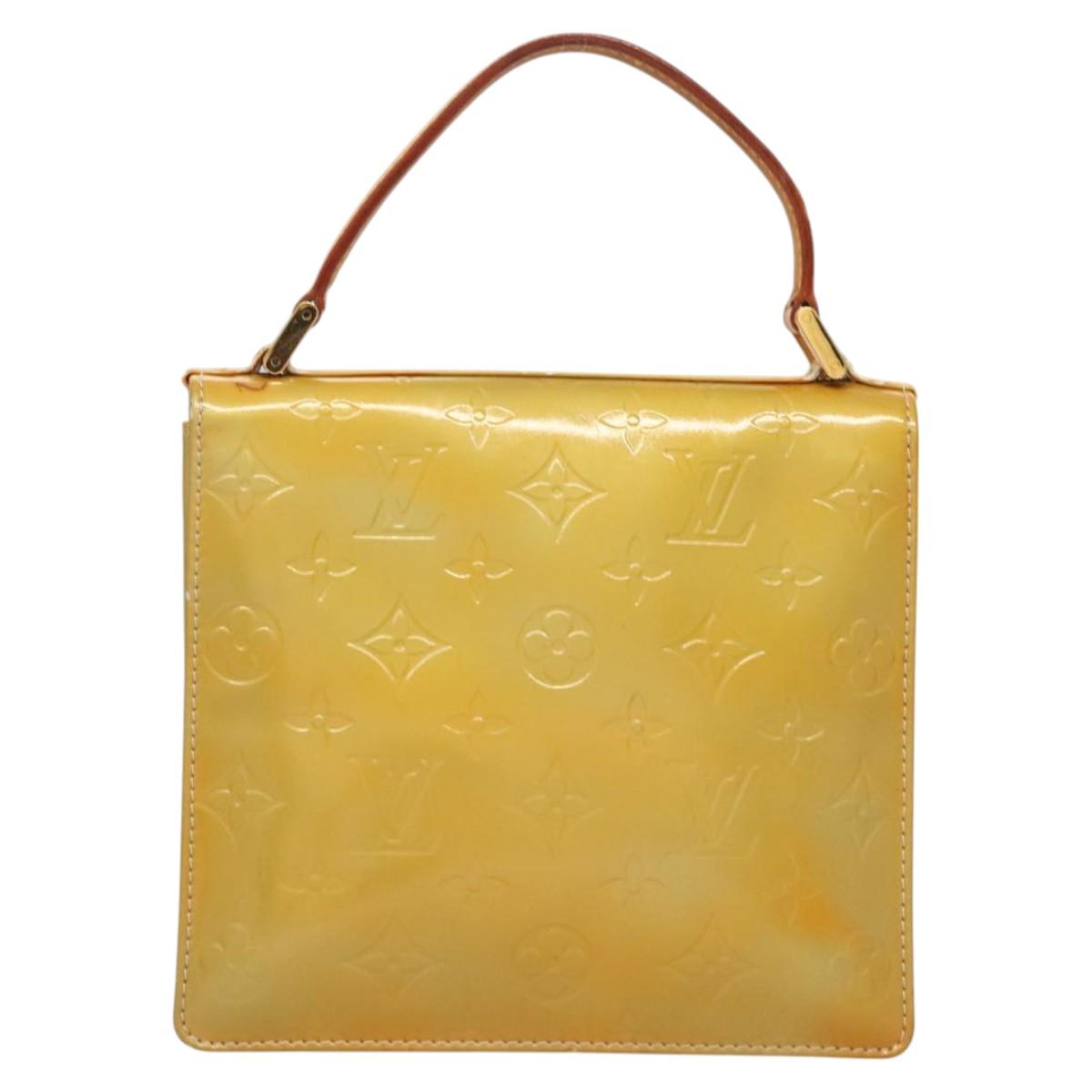 LOUIS VUITTON Monogram Vernis Spring Street Hand Bag Gris M91029 LV gh022