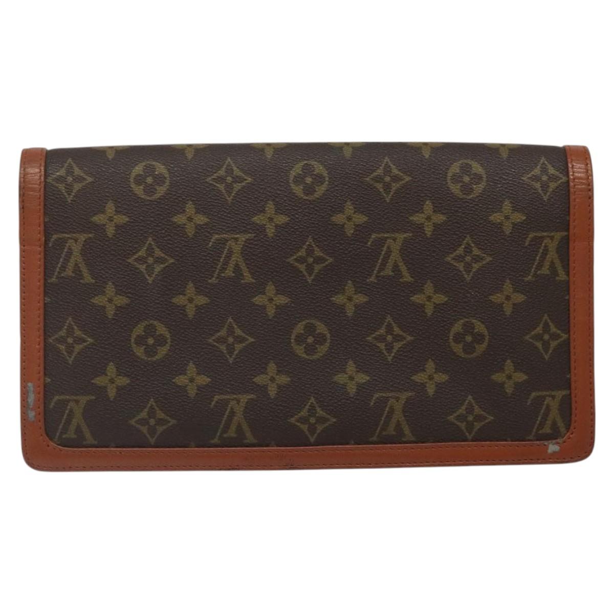 LOUIS VUITTON Monogram Pochette Dam GM Clutch Bag M51810 LV gh146