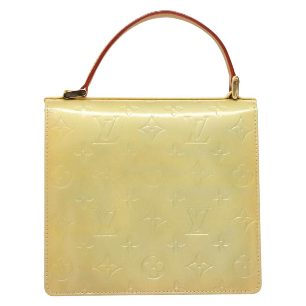 LOUIS VUITTON Monogram Vernis Spring Street Hand Bag Gris M91029 LV gh317