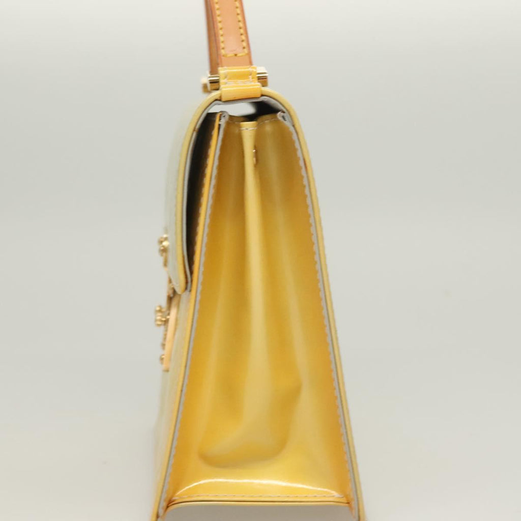 LOUIS VUITTON Monogram Vernis Spring Street Hand Bag Gris M91029 LV gh317