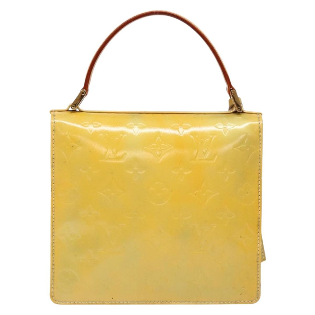 LOUIS VUITTON Monogram Vernis Spring Street Hand Bag Gris M91029 LV gh743