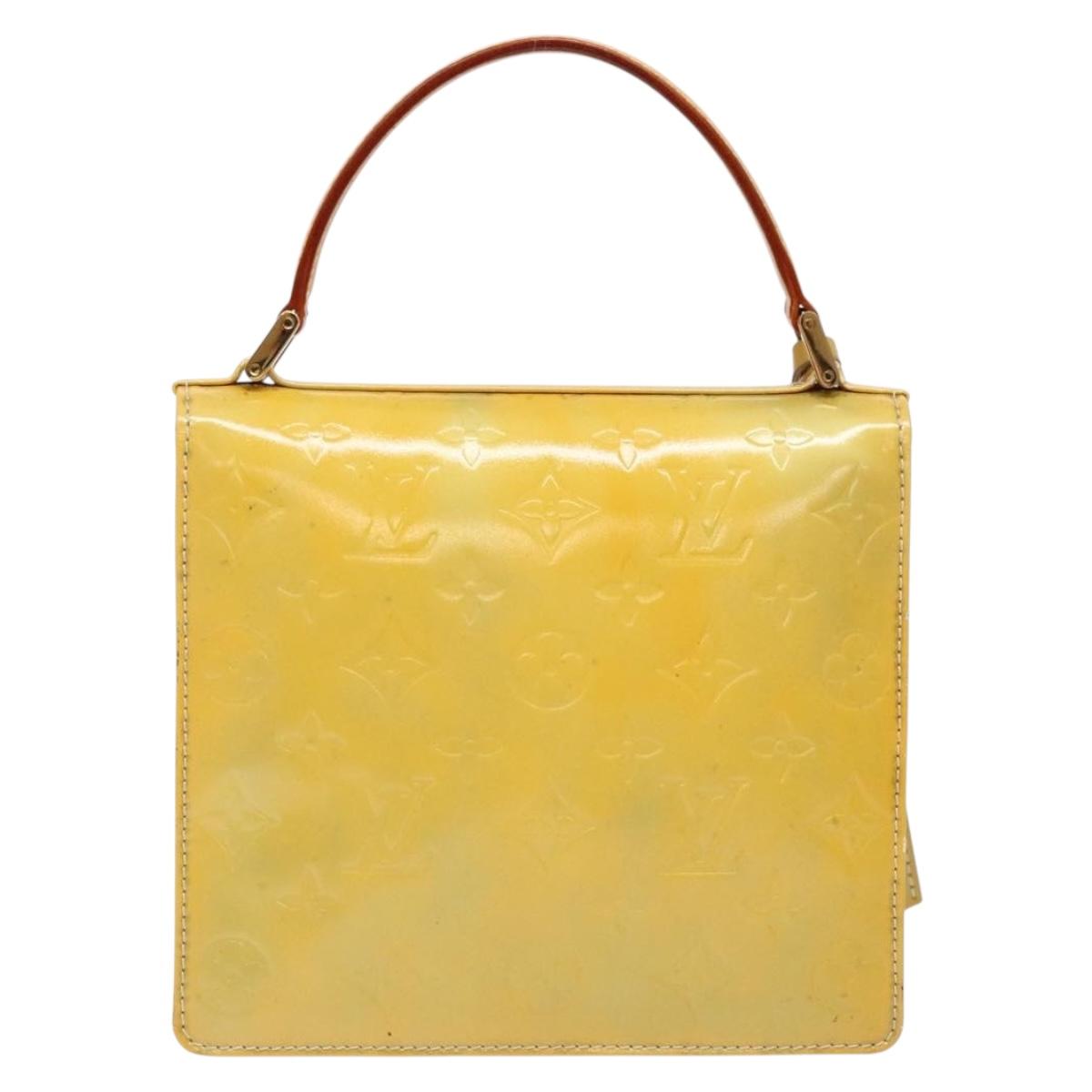 LOUIS VUITTON Monogram Vernis Spring Street Hand Bag Gris M91029 LV gh743