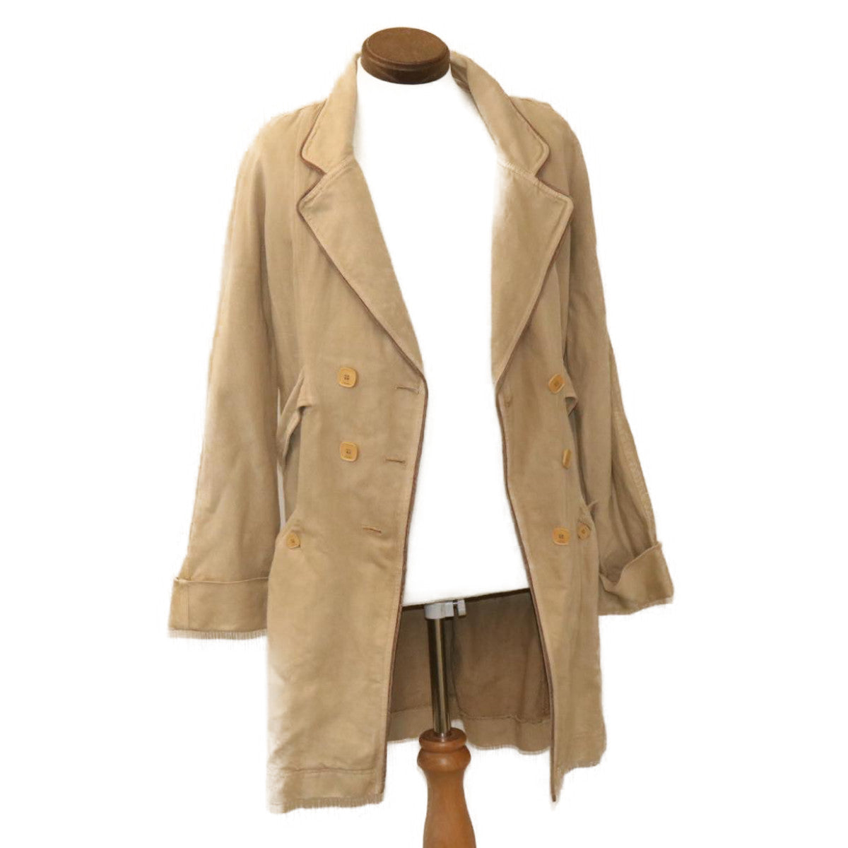 FENDI Long coat Jacket Beige am1626g