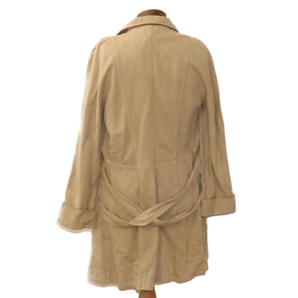 FENDI Long coat Jacket Beige am1626g
