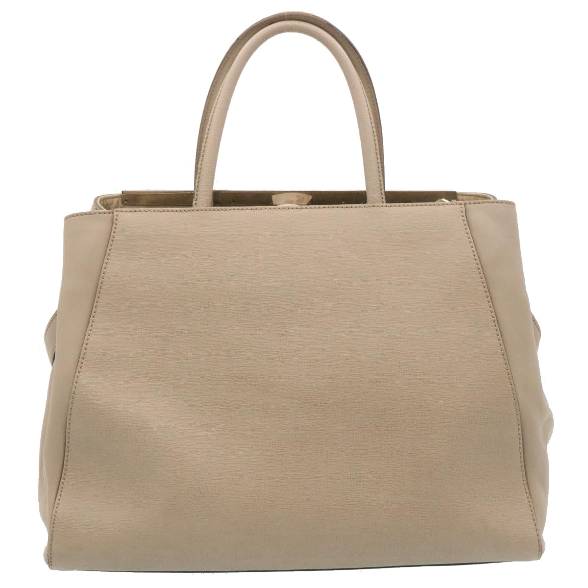 FENDI Hand Bag Leather 2way Shoulder Bag Gray am2118g