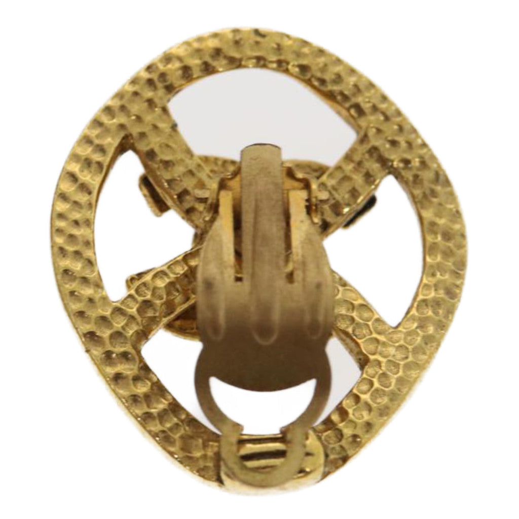 CHANEL COCO Mark Clip-on Earring Gold Tone CC am2421gA