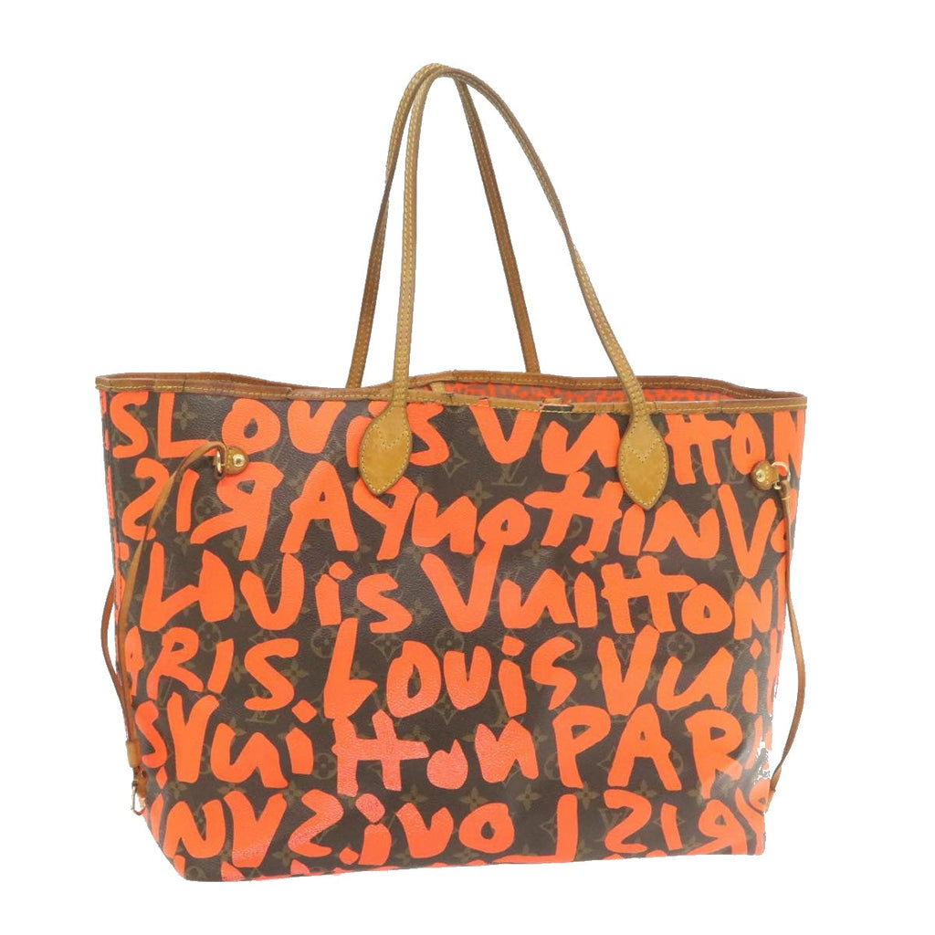LOUIS VUITTON Monogram Graffiti Neverfull GM Tote Bag M93702 LV am639g