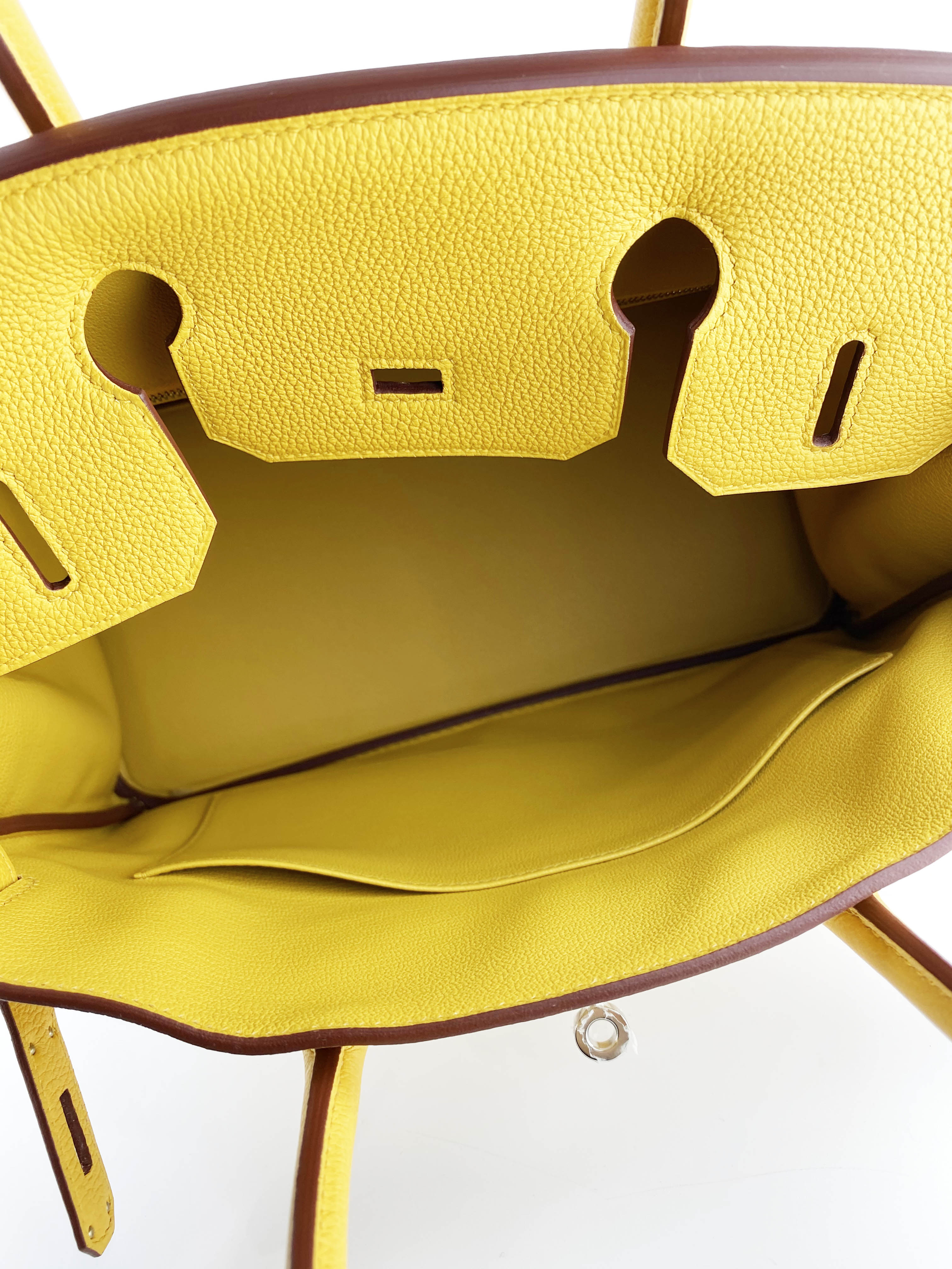 Hermes Jaune Amber Birkin 30 Bag