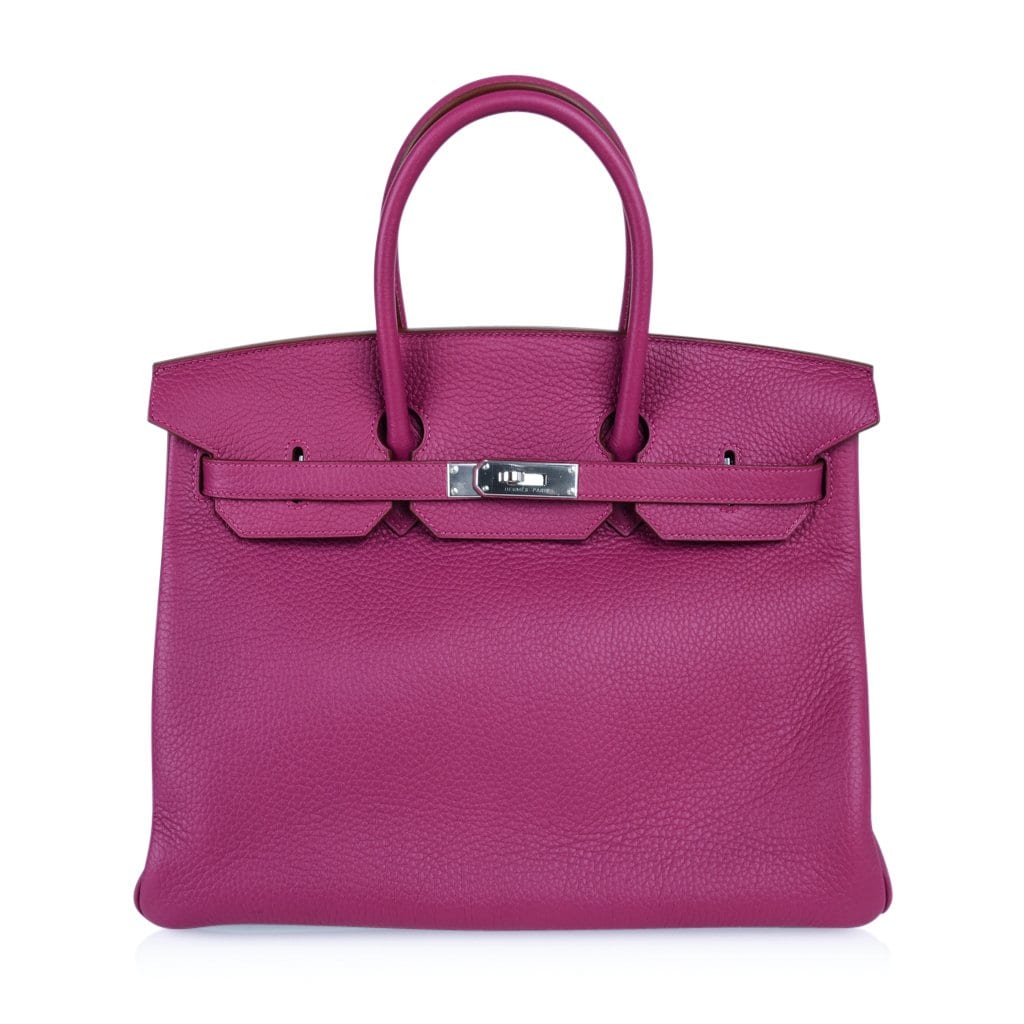 Hermes Birkin HSS 35 Bag Rare Pink Tosca Special Order Clemence Palladium