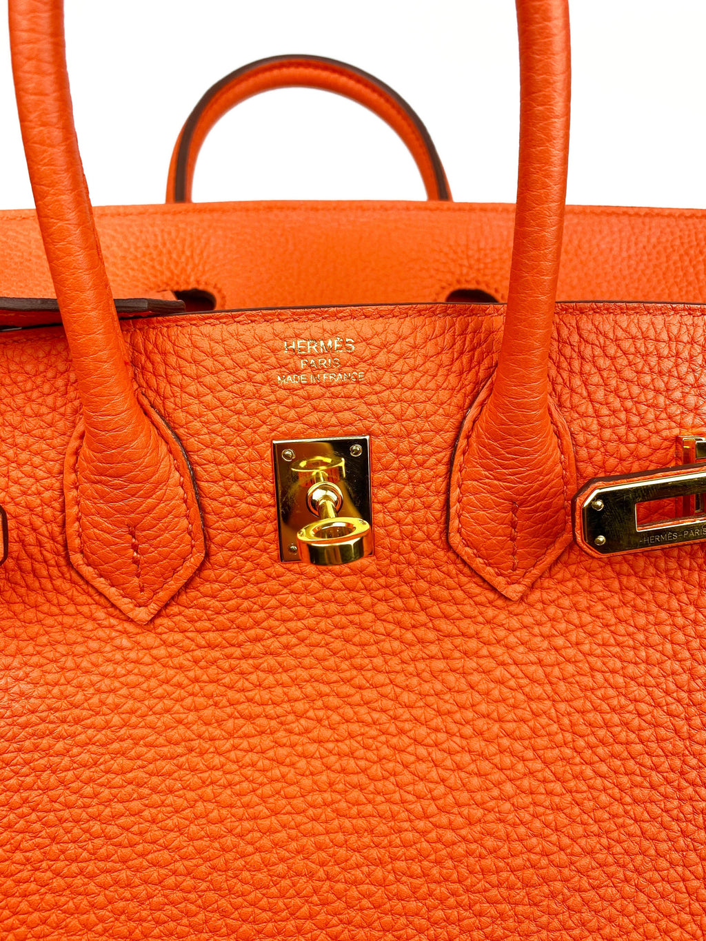 Hermes Orange Birkin 25 Bag