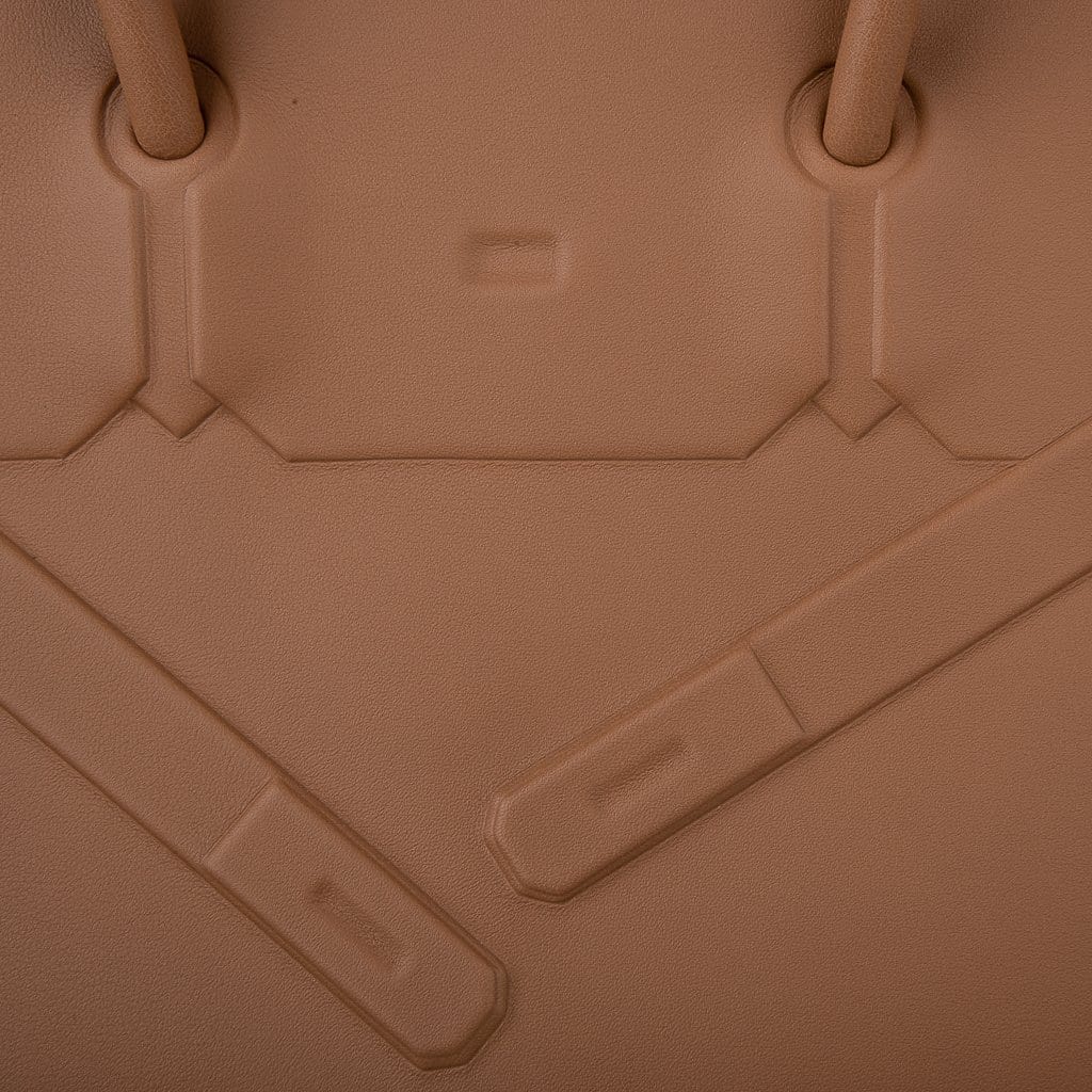 Hermes Shadow Birkin 35 Bag Limited Edition Gold Evercalf Leather New