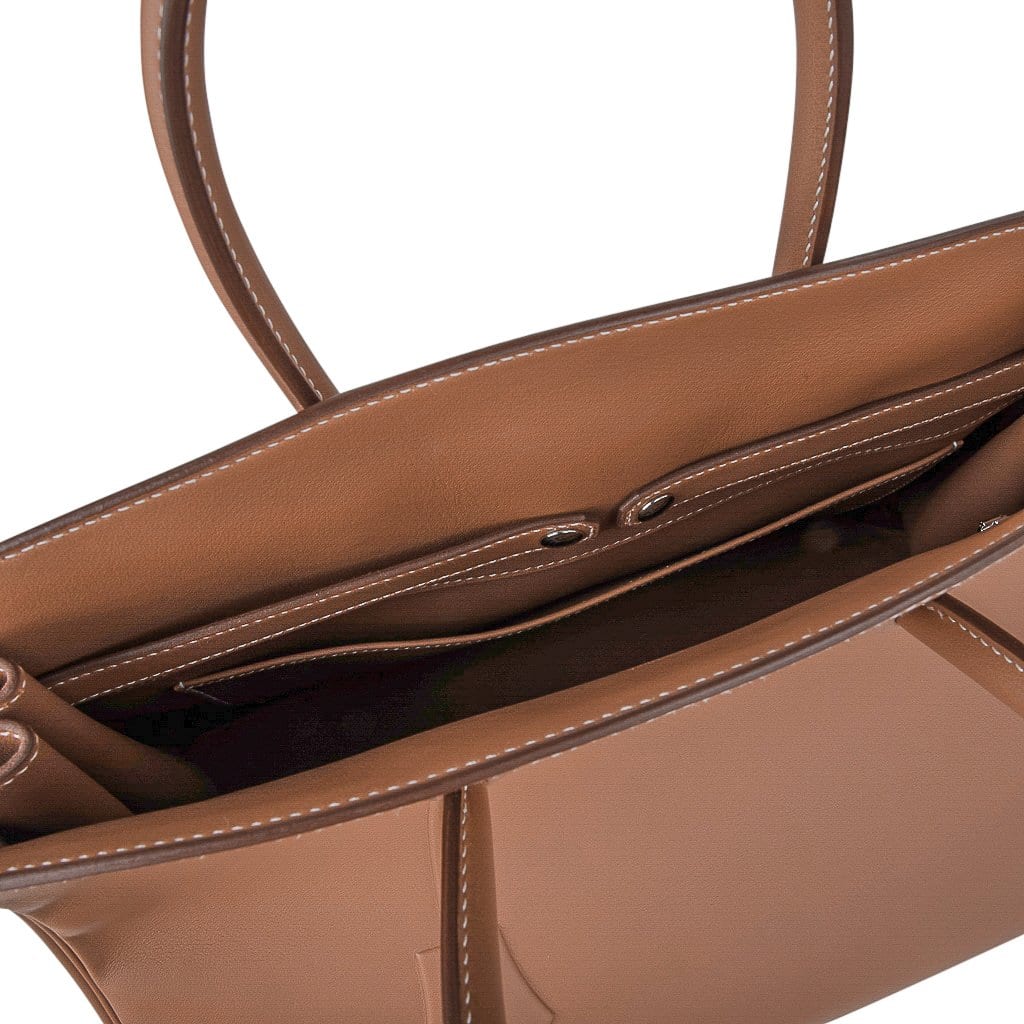 Hermes Shadow Birkin 35 Bag Limited Edition Gold Evercalf Leather New