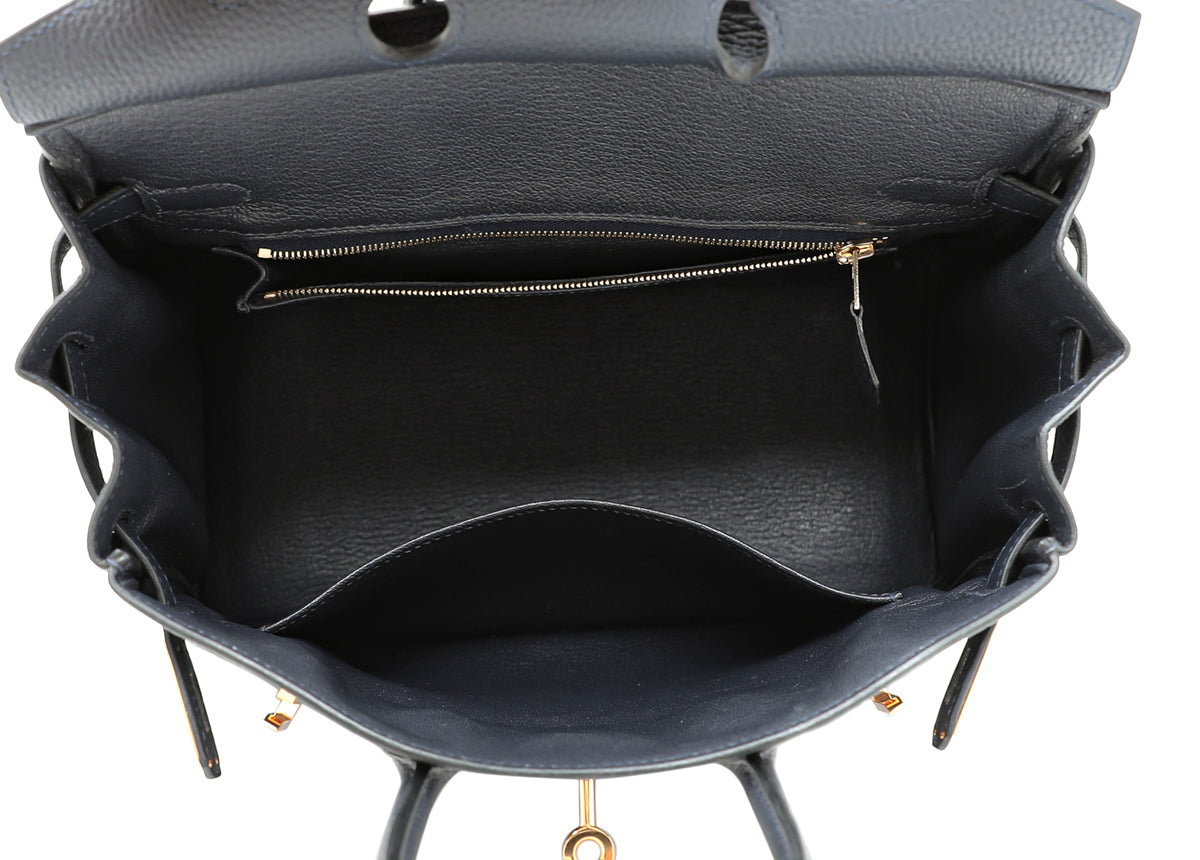 Hermes Bleu Nuit Birkin Bag 25