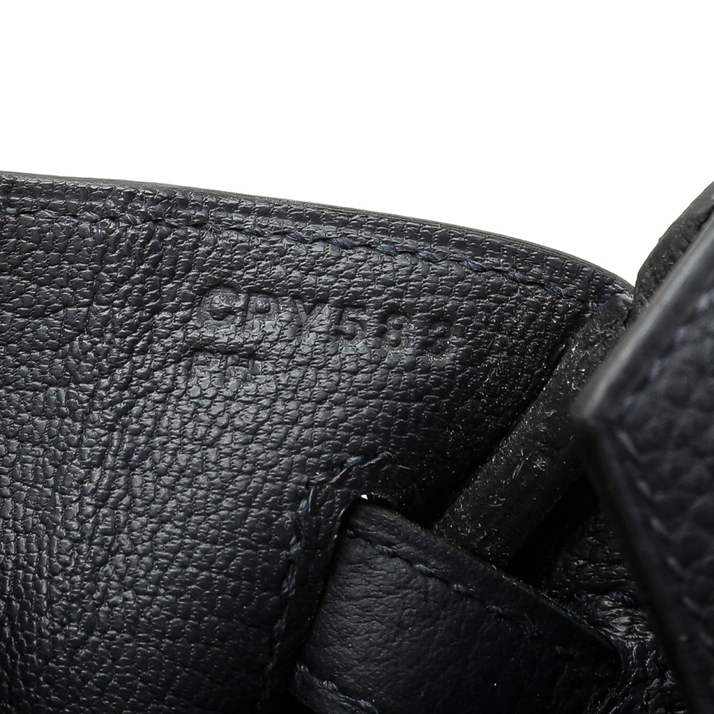 Hermes Bleu Nuit Birkin Bag 25