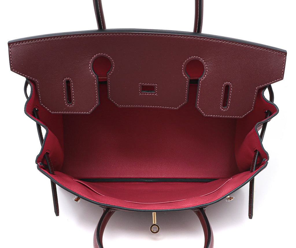 Hermes Rouge H Clemence-Swift Birkin 30