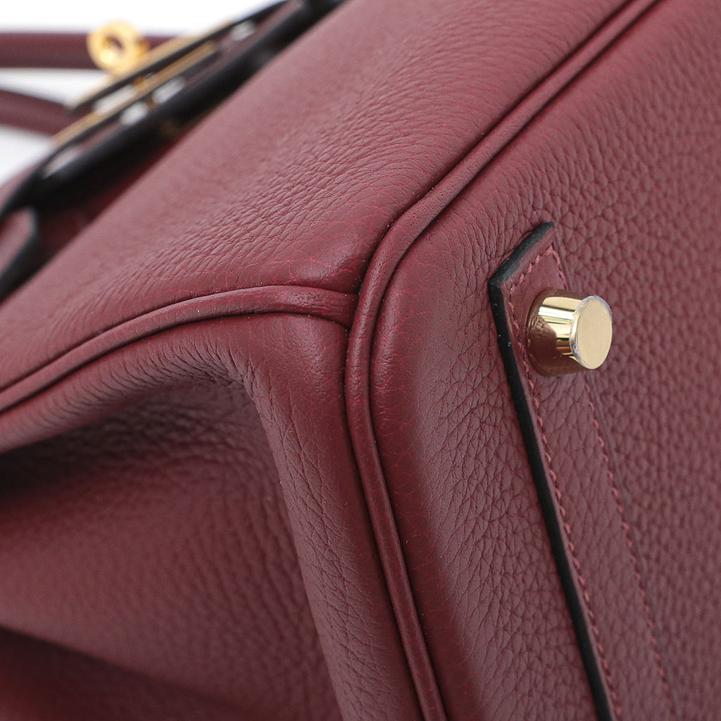 Hermes Rouge H Clemence-Swift Birkin 30