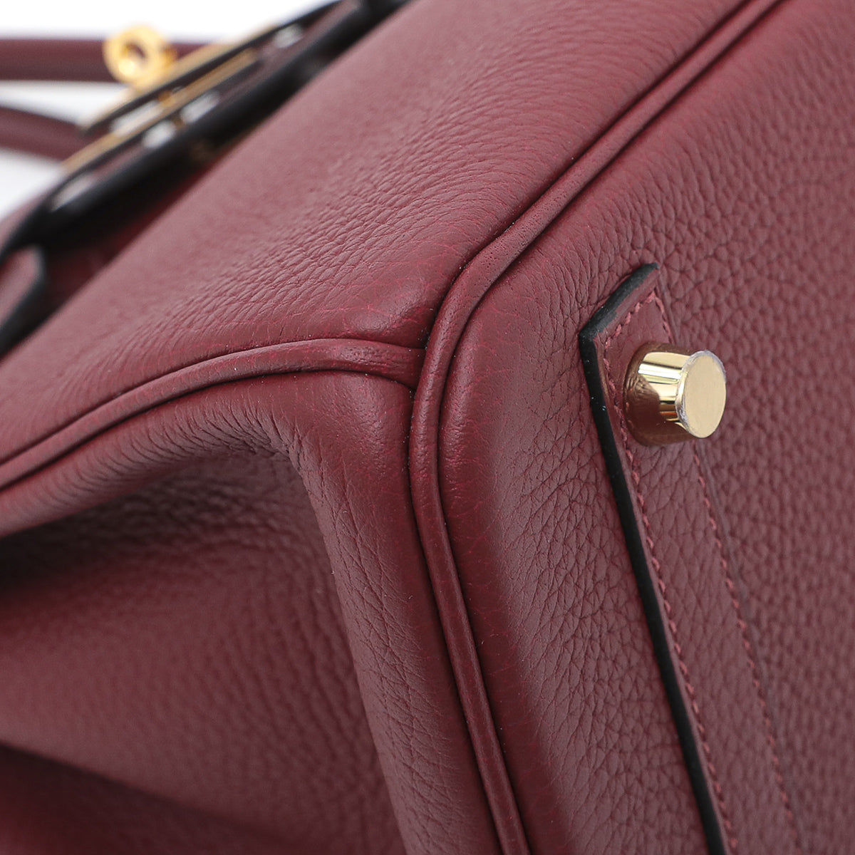 Hermes Rouge H Clemence-Swift Birkin 30