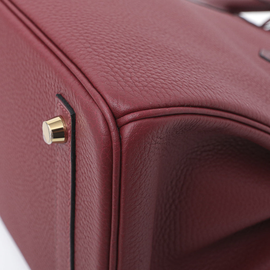 Hermes Rouge H Clemence-Swift Birkin 30