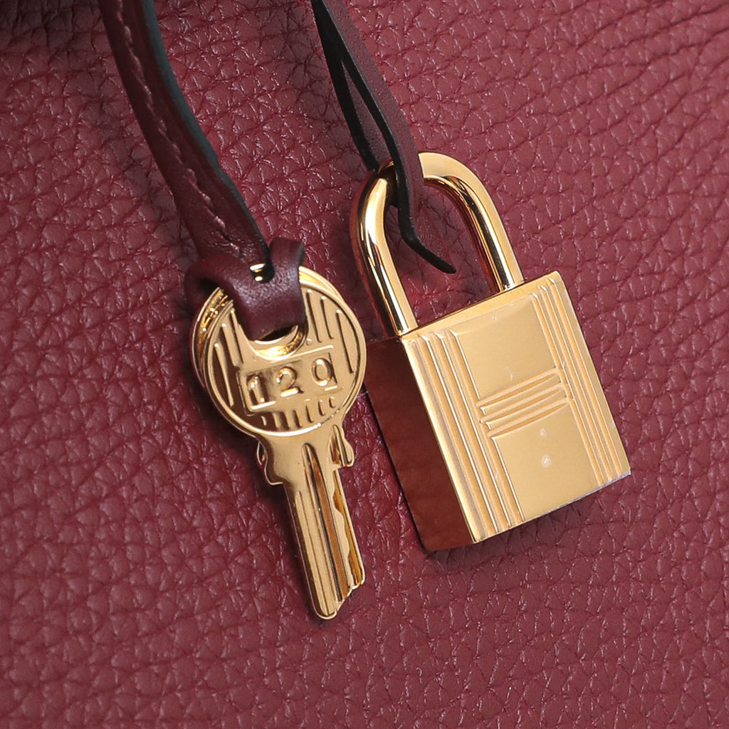 Hermes Rouge H Clemence-Swift Birkin 30