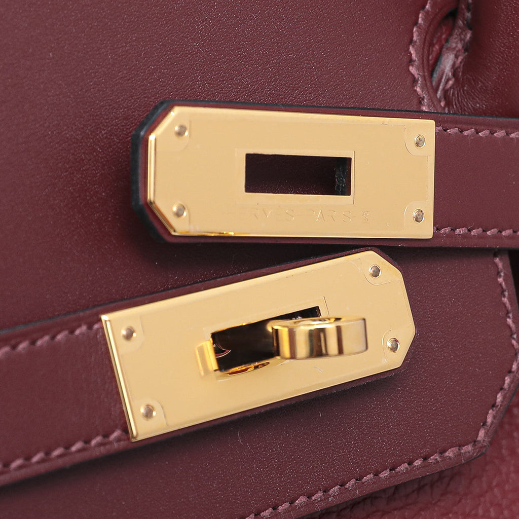 Hermes Rouge H Clemence-Swift Birkin 30