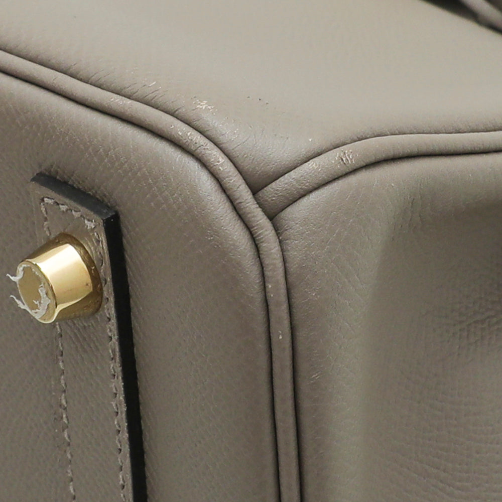 Hermes Gris Asphalt Birkin 30 Bag