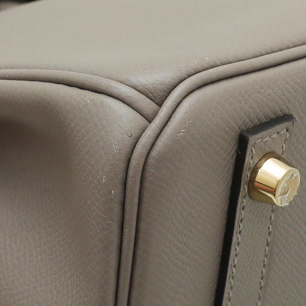 Hermes Gris Asphalt Birkin 30 Bag