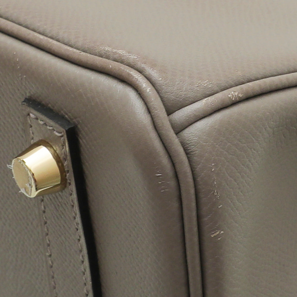 Hermes Gris Asphalt Birkin 30 Bag