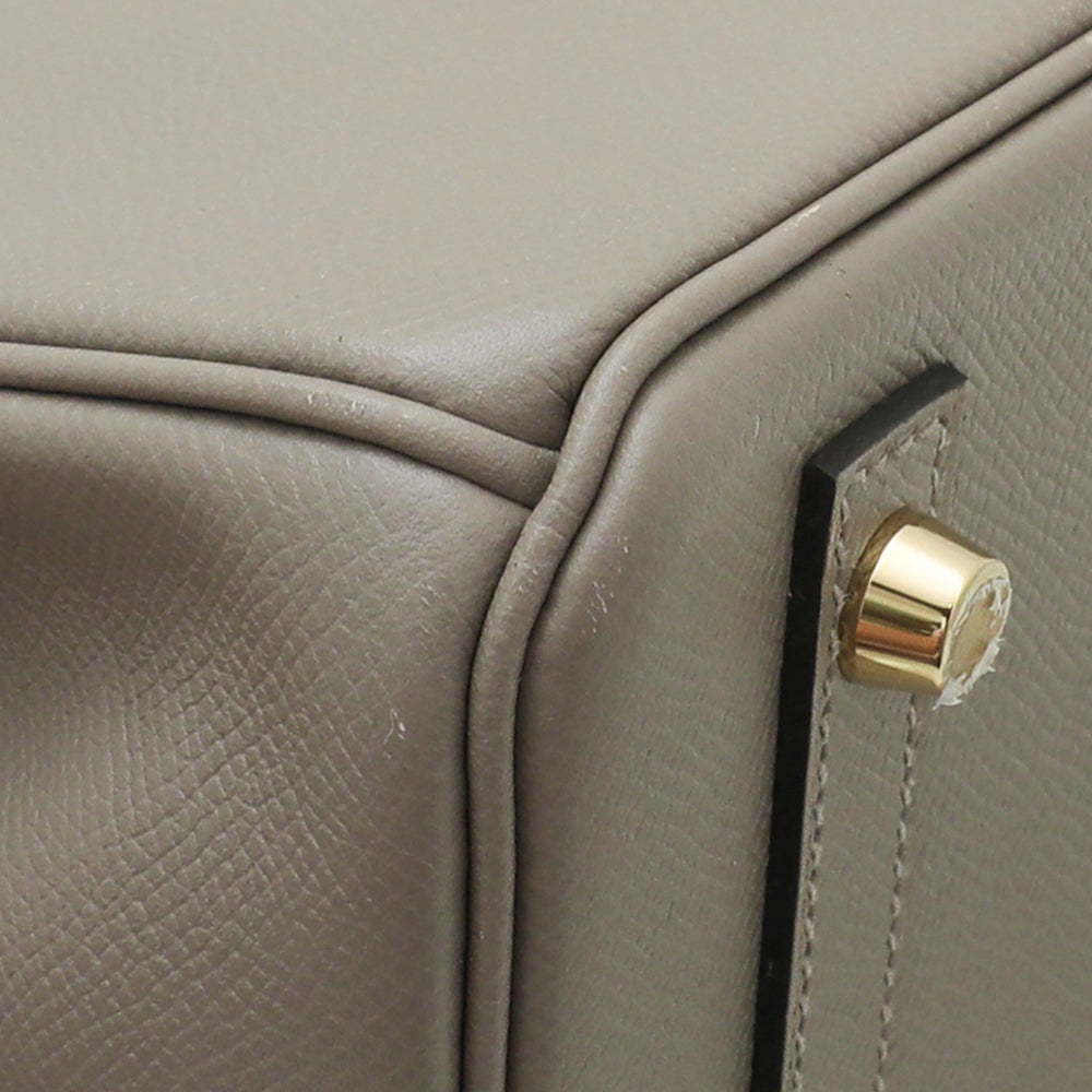 Hermes Gris Asphalt Birkin 30 Bag