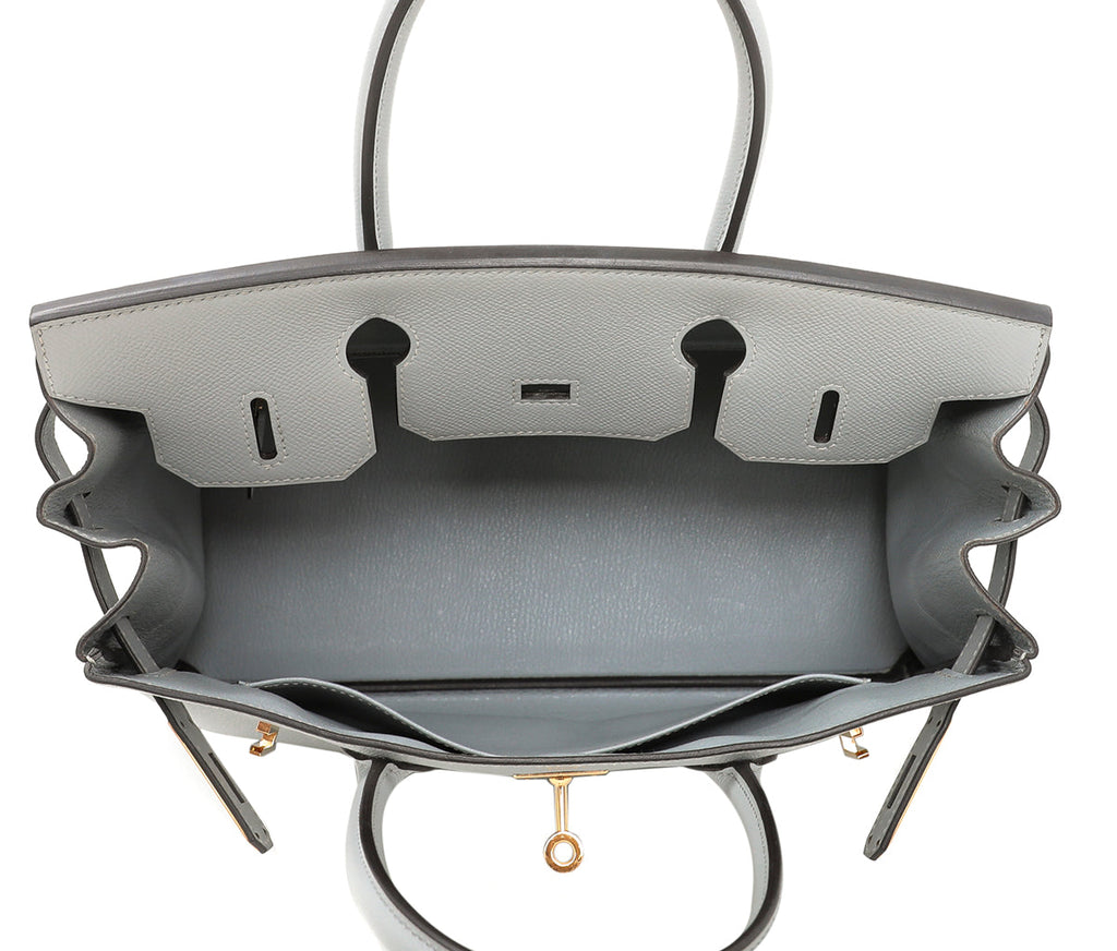 Hermes Bleu Glacier Birkin 30