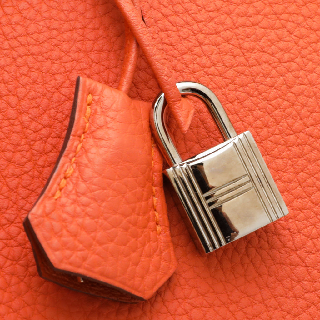 Hermes Orange Birkin 30 Bag