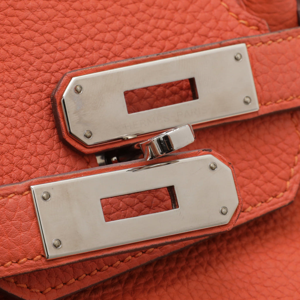 Hermes Orange Birkin 30 Bag