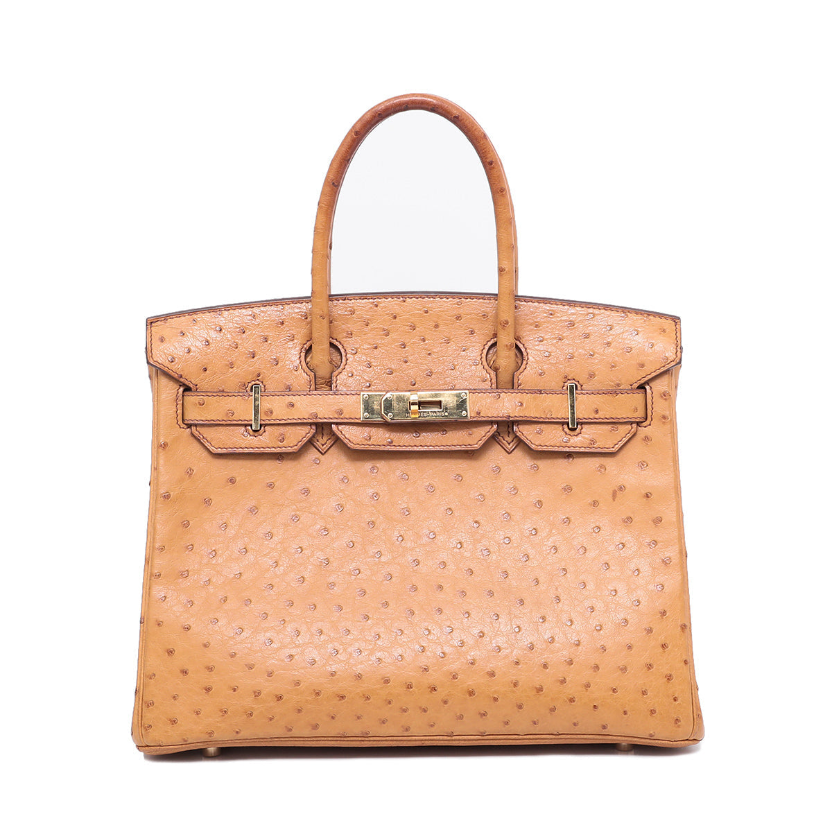 Hermes Gold Ostrich Birkin 30