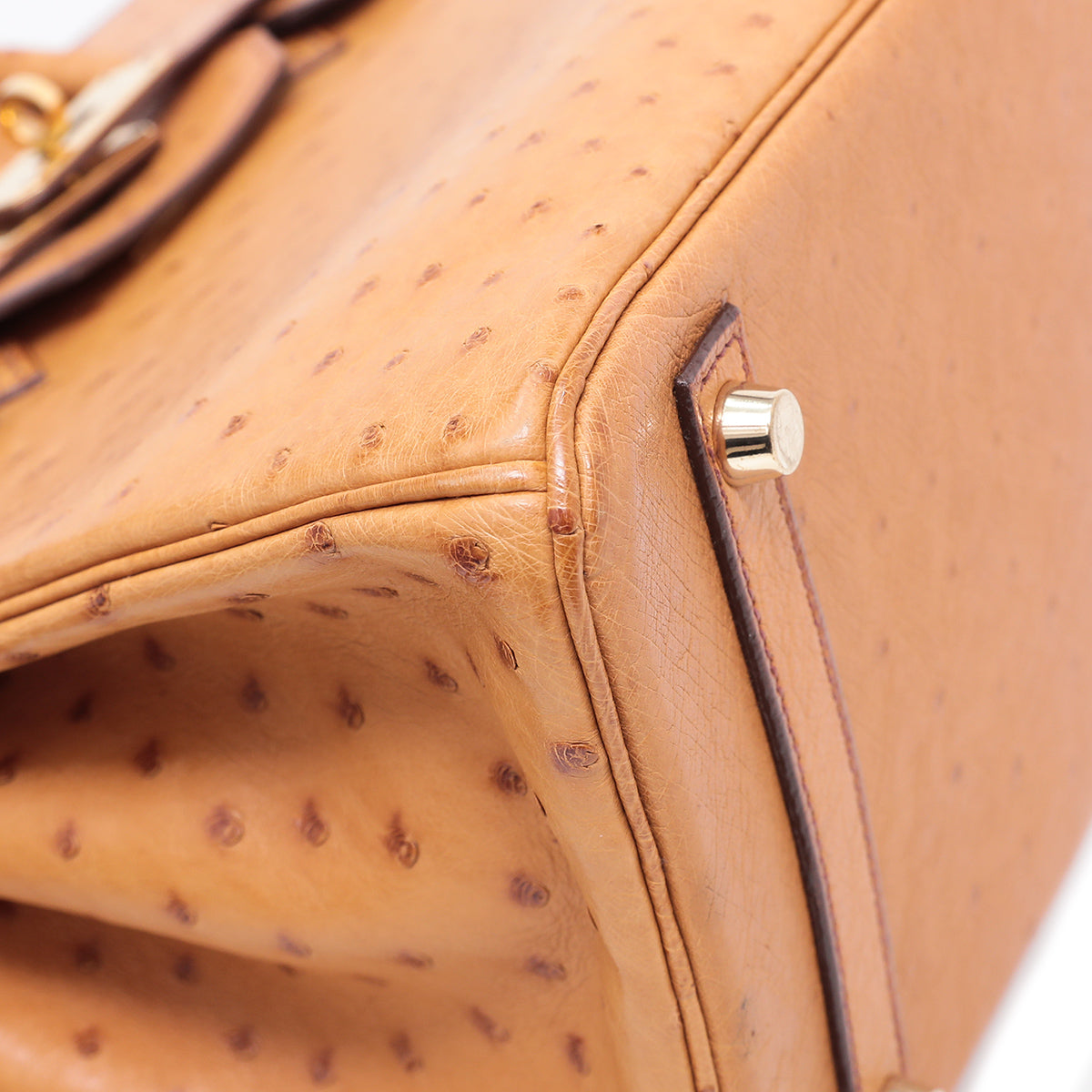 Hermes Gold Ostrich Birkin 30