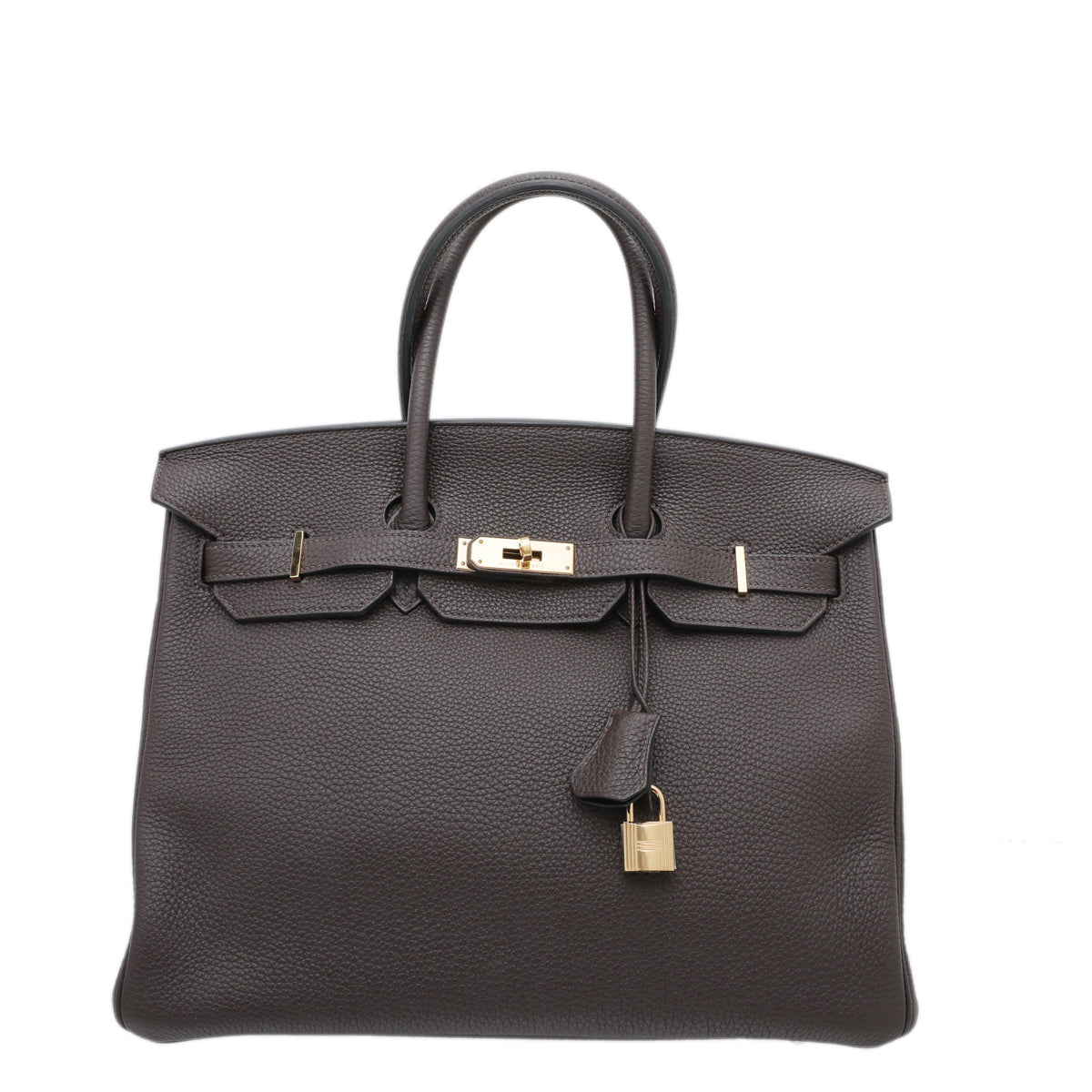 Hermes Chocolat Birkin 35 Bag