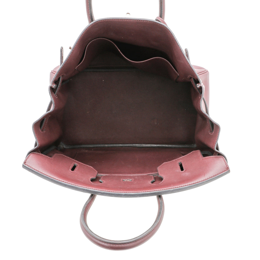 Hermes Bordeaux Swift Birkin 35 Bag