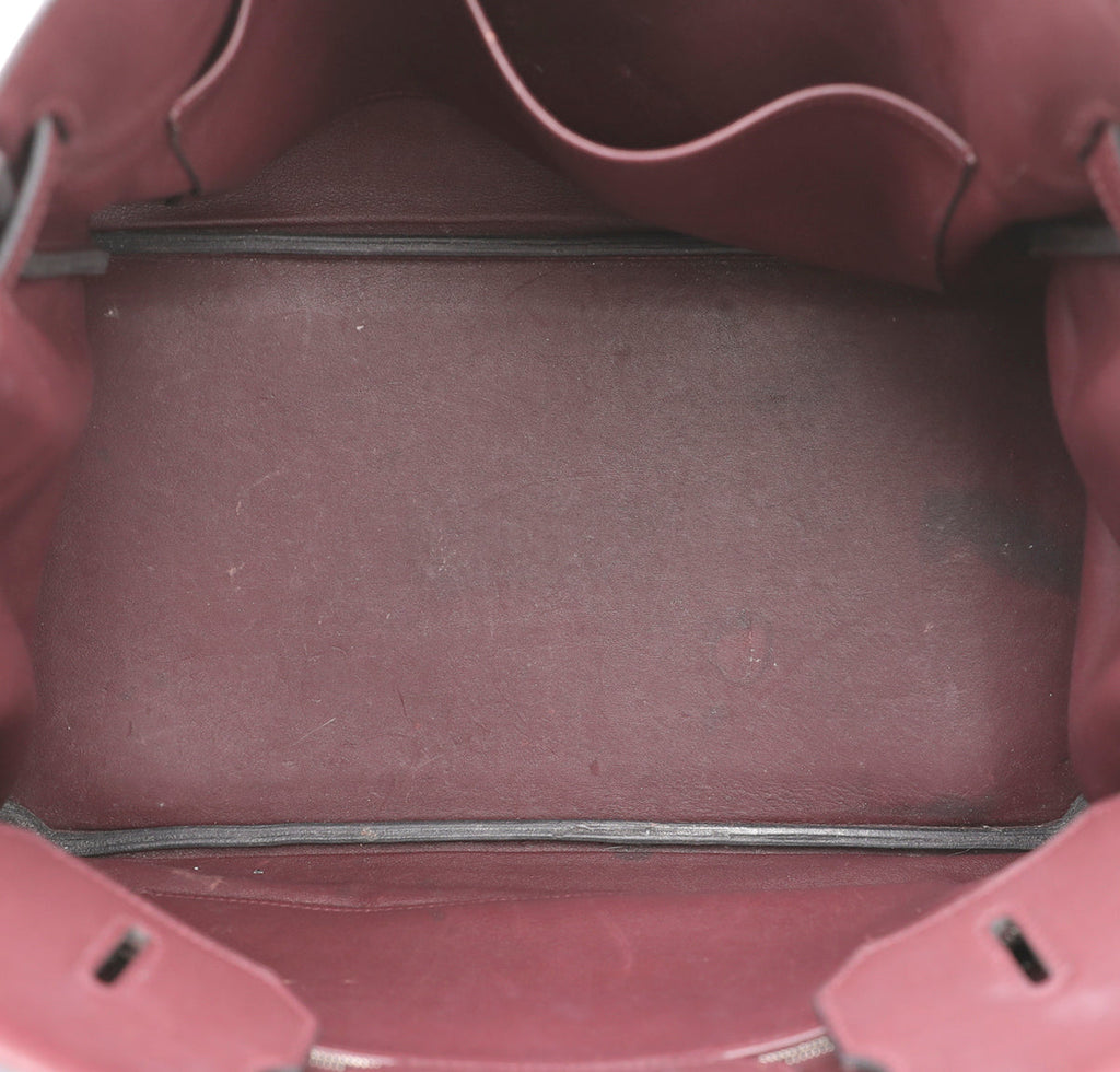 Hermes Bordeaux Swift Birkin 35 Bag
