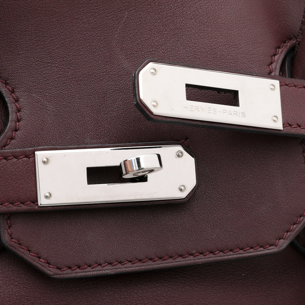 Hermes Bordeaux Swift Birkin 35 Bag