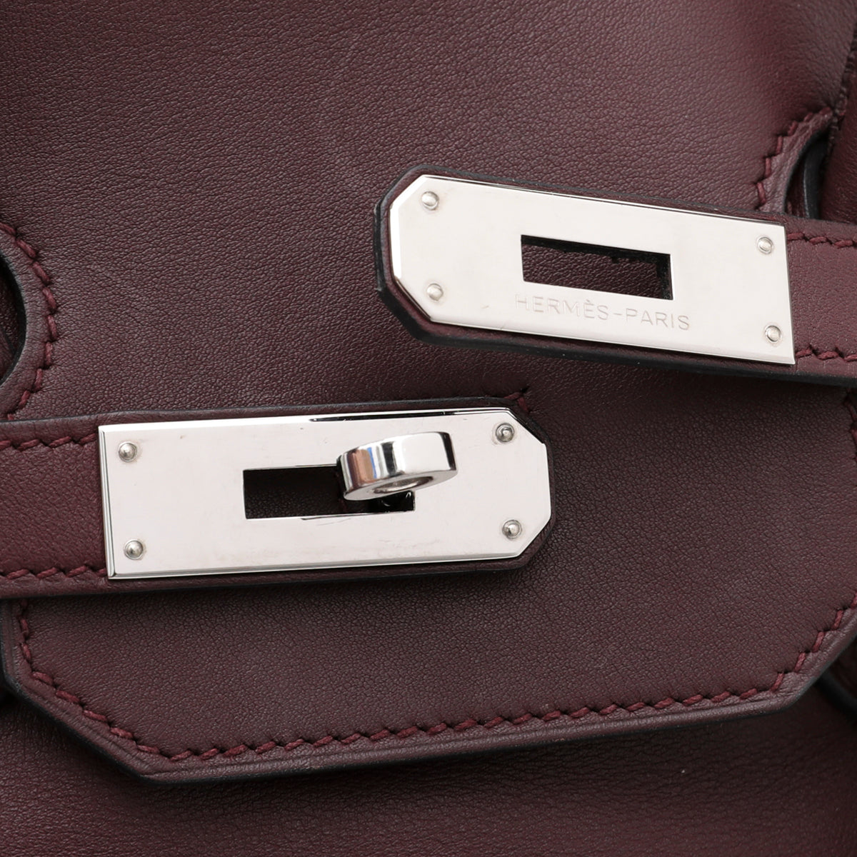 Hermes Bordeaux Swift Birkin 35 Bag