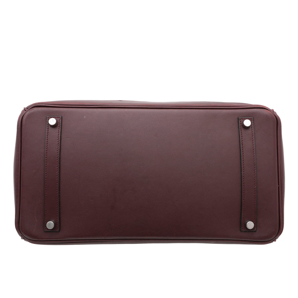 Hermes Bordeaux Swift Birkin 35 Bag