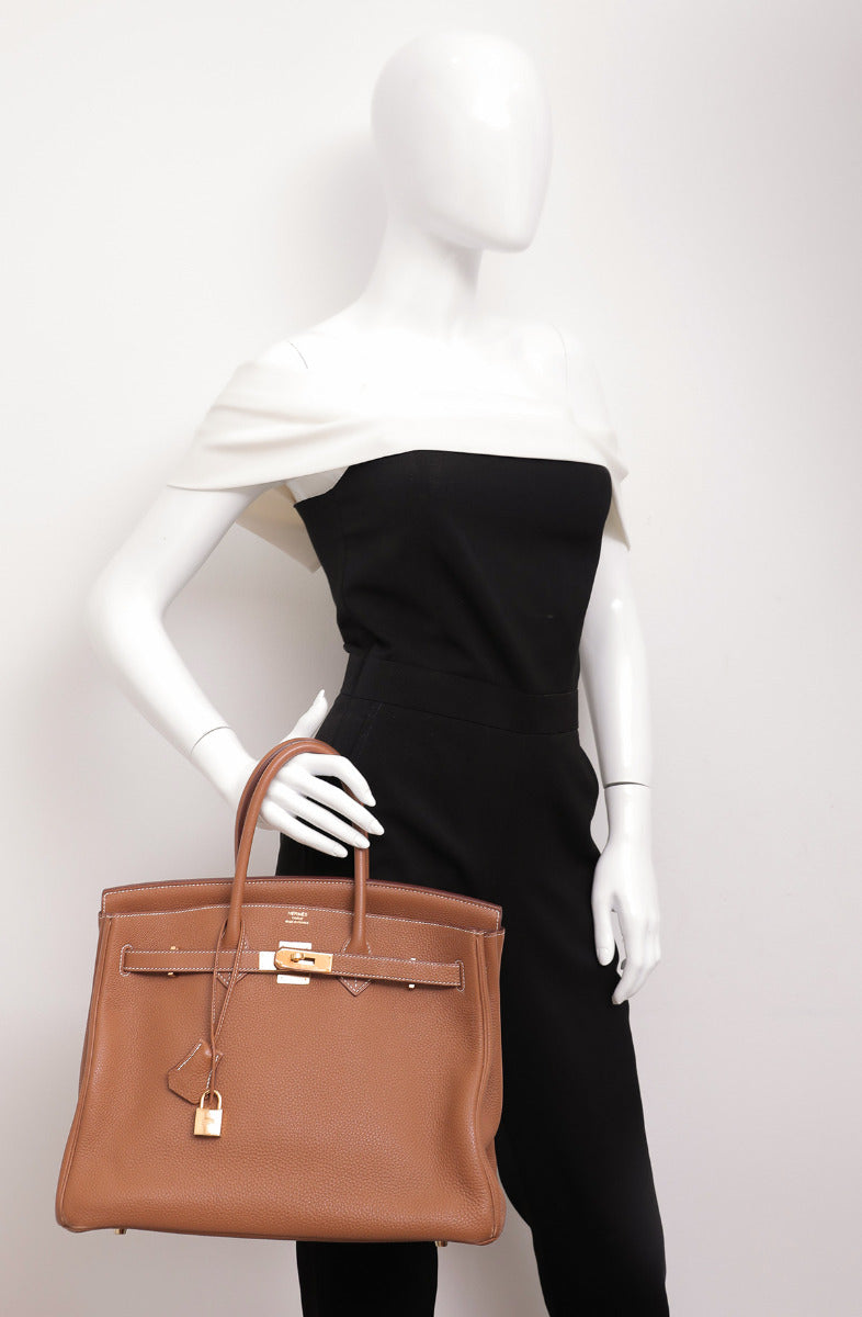 Hermes Gold Togo Birkin 35