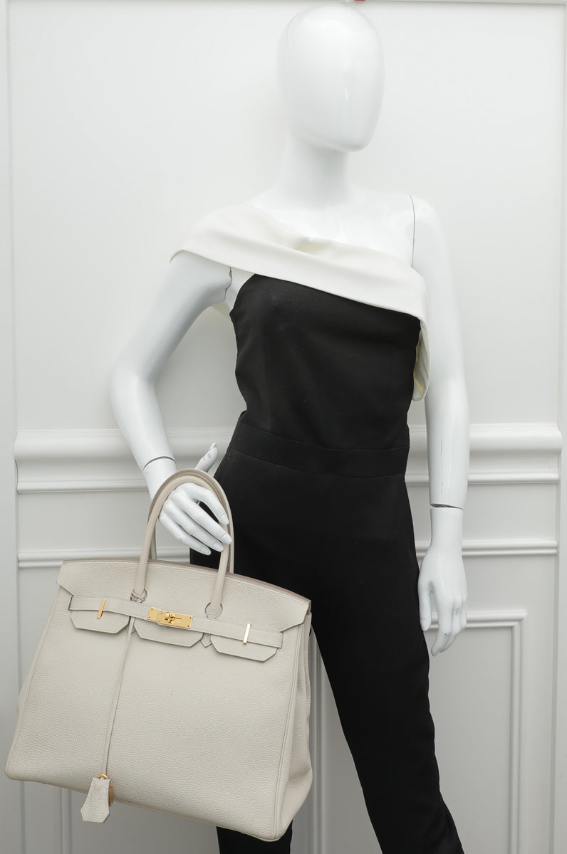 Hermes Craie Birkin 35 Bag