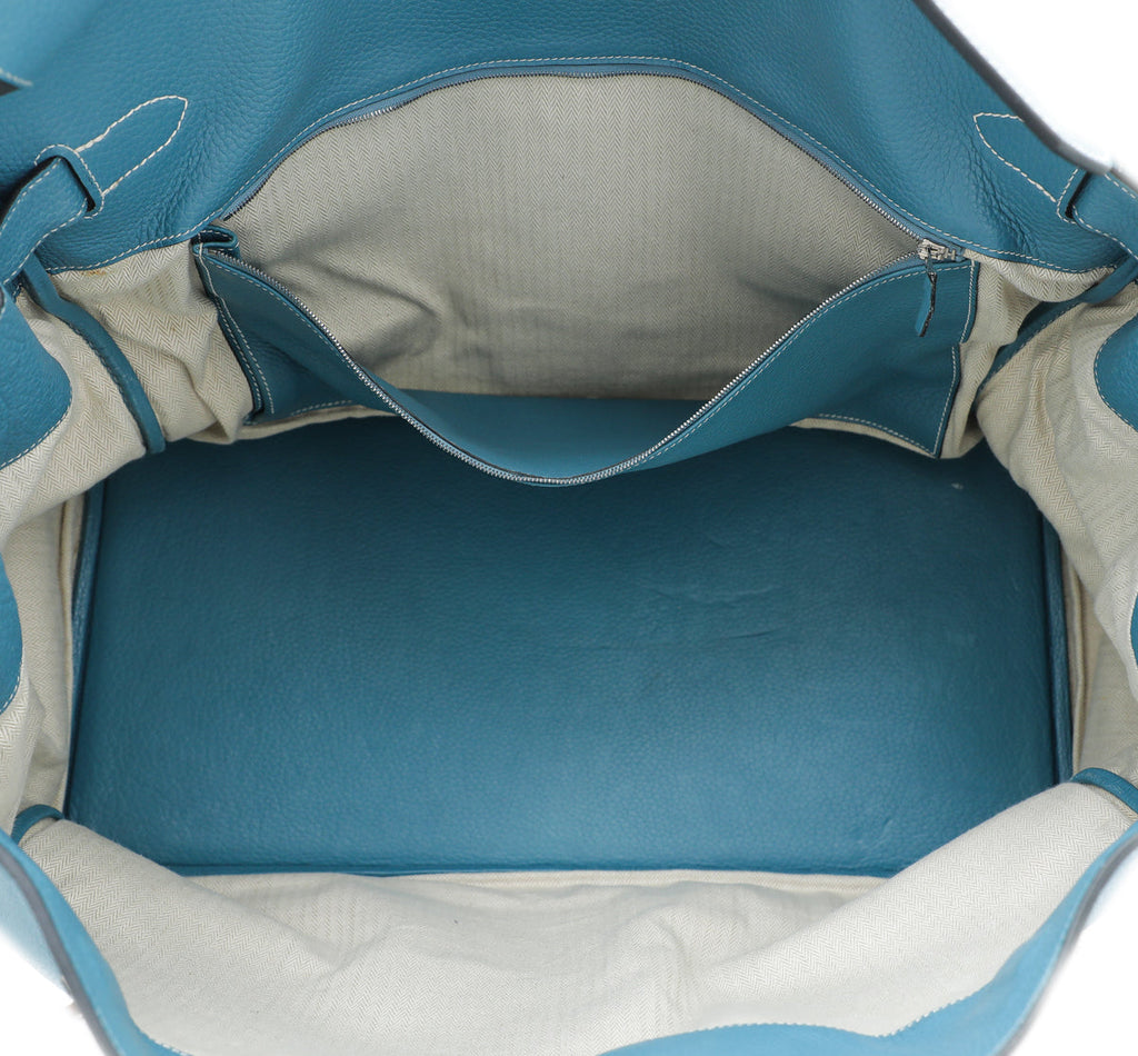 Hermes Blue Jean Birkin 50 Bag