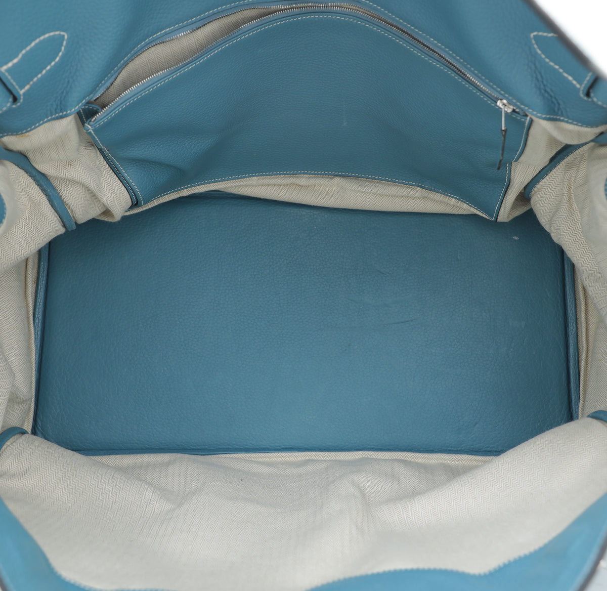 Hermes Blue Jean Birkin 50 Bag