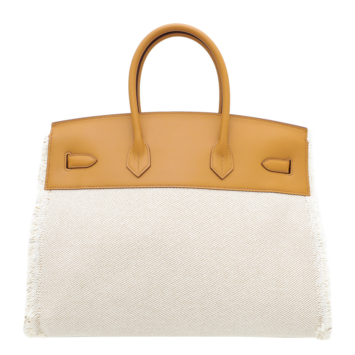 Hermes Sesame Fray Fray Ltd.Ed. Birkin 35 Bag